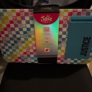 Justice Tech Colorful Lap Desk with Blue Pad
